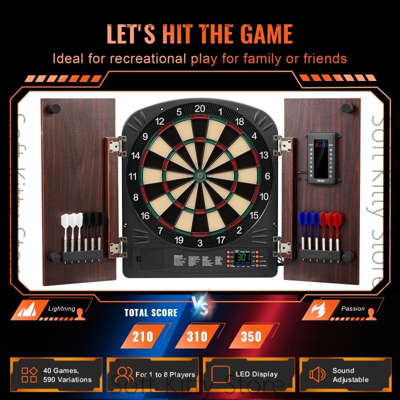 Electronic Dartboard Cabinet - Набор для игры в дартс с