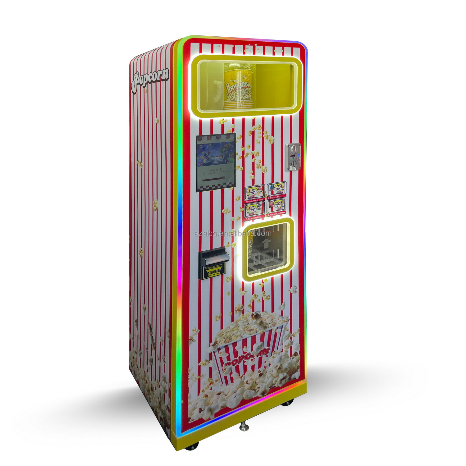 Popcorn Vending Machine - Коммерческий автомат попкорна с двумя вкусами,