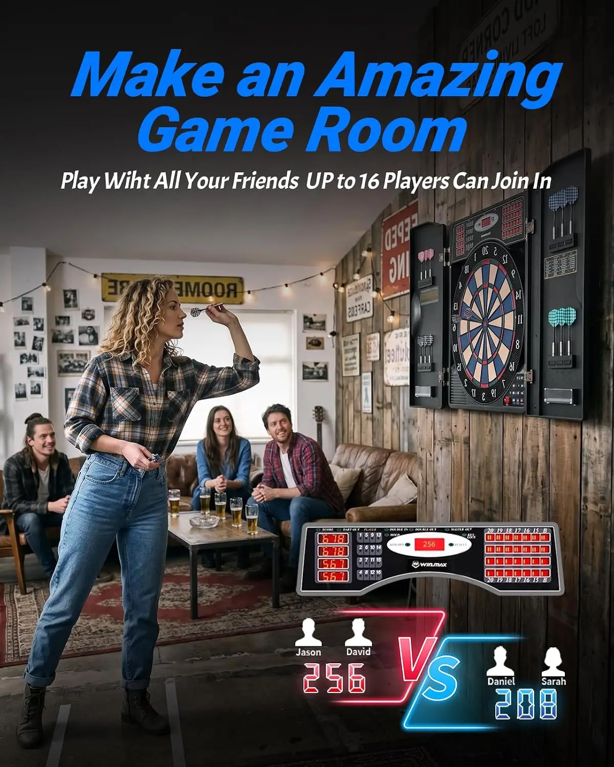 Электронный дартс-аппарат с шк – обзор и цена Electronic Dartboard Cabinet