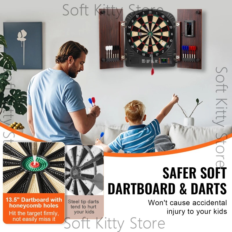 Набор для игры в дартс с тумбо – обзор и цена Electronic Dartboard Cabinet