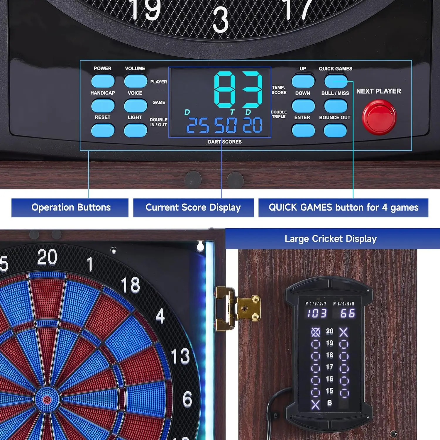 Электронный дартс-кабинет с да – обзор и цена Electronic Dartboard Cabinet