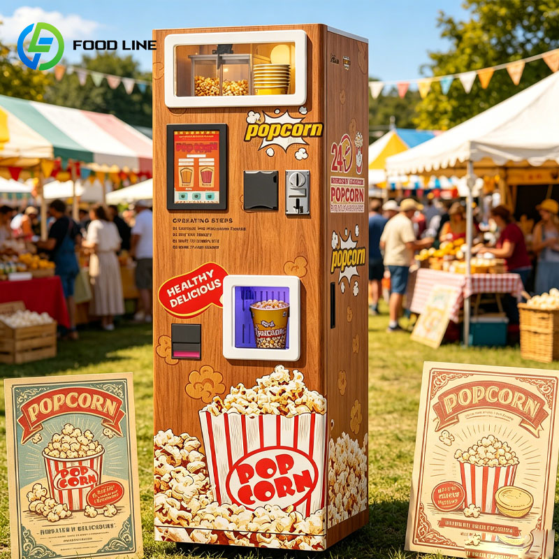 Автомат для продажи попкорна,  – обзор и цена Popcorn Vending Machine