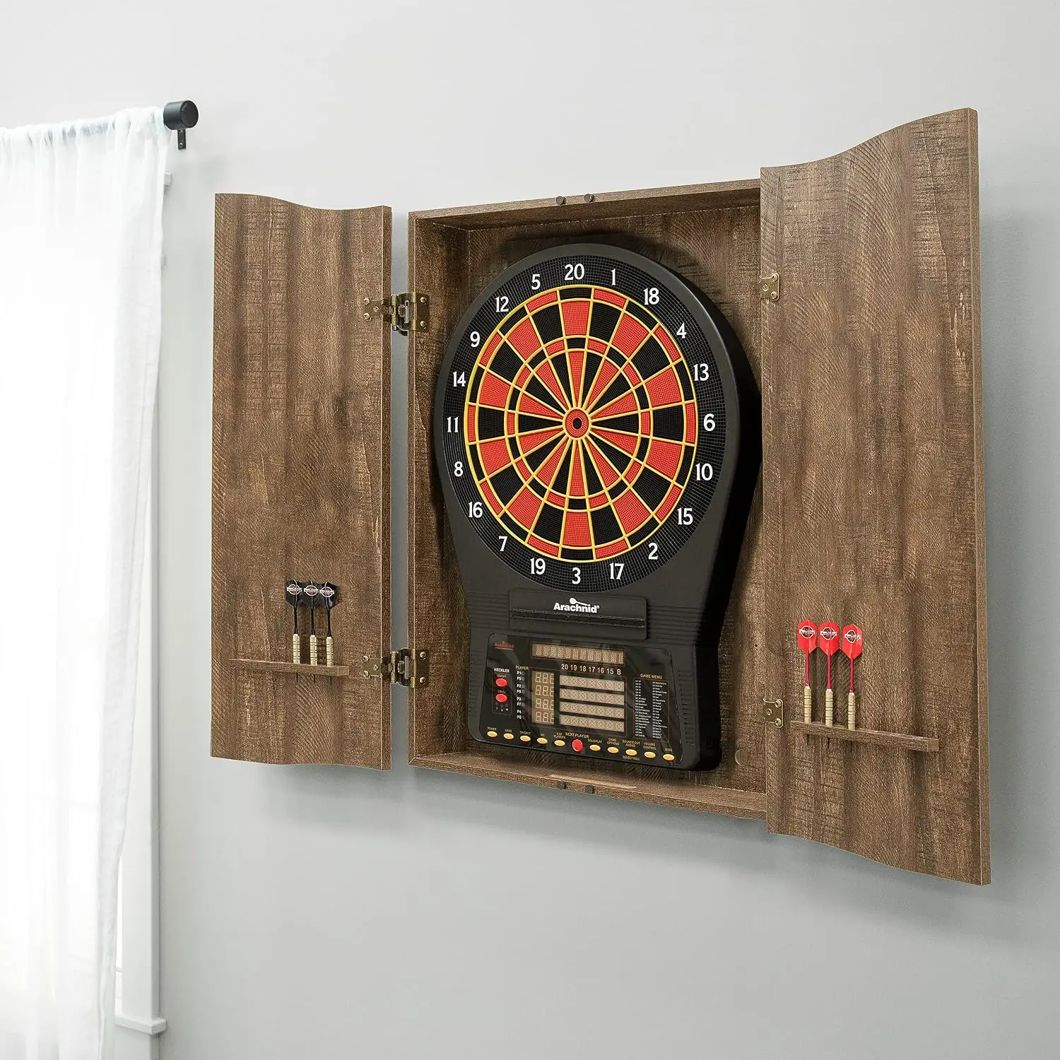 Бестселлер MI Sports Brown Cri – обзор и цена Electronic Dartboard Cabinet