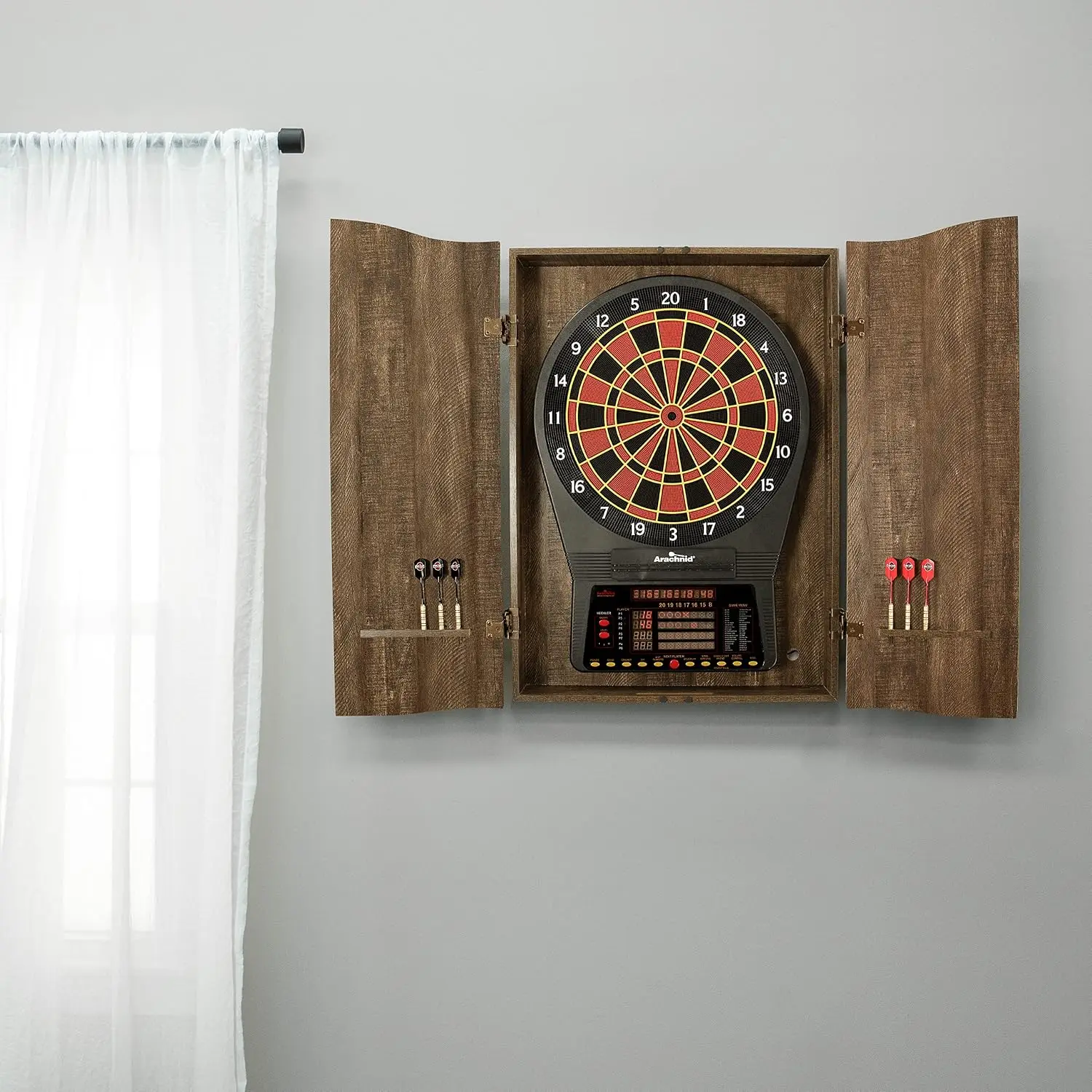Бестселлер MI Sports Brown Cri – обзор и цена Electronic Dartboard Cabinet