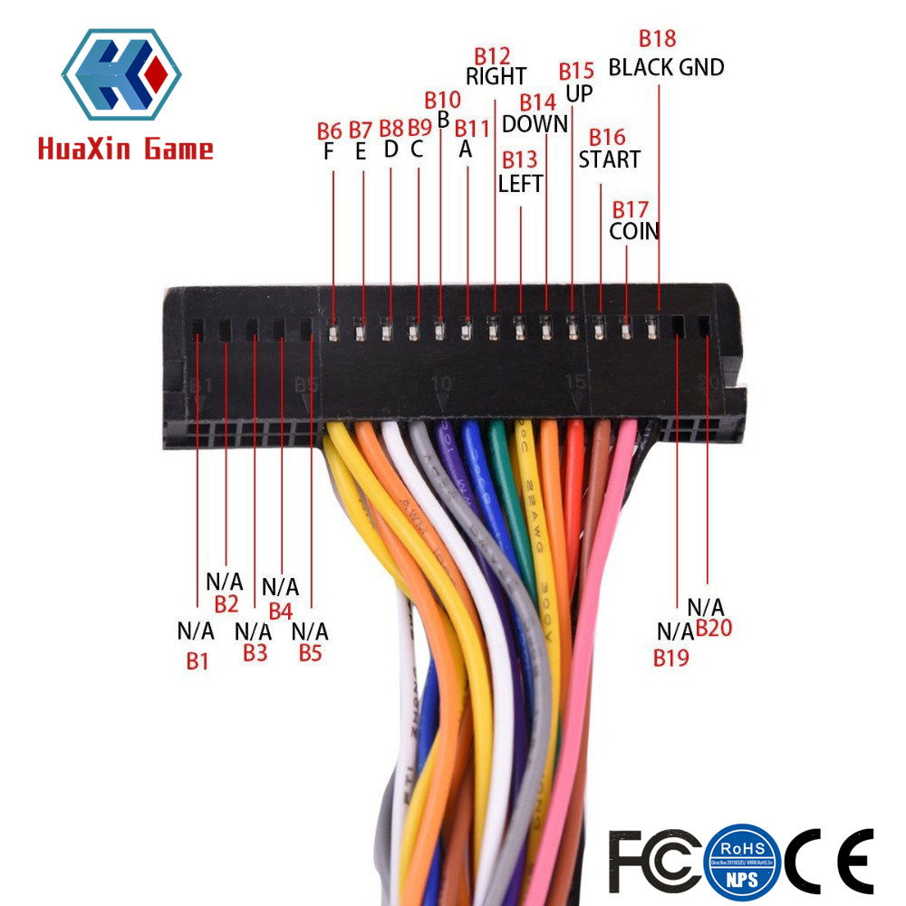 Аркадный 40-контактный провод  – обзор и цена Arcade Button Pcb