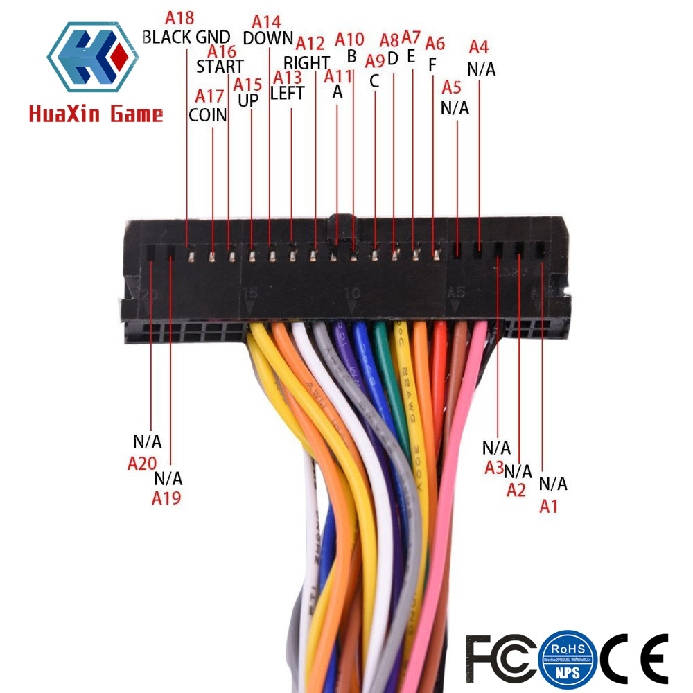 Аркадный 40-контактный провод  – обзор и цена Arcade Button Pcb