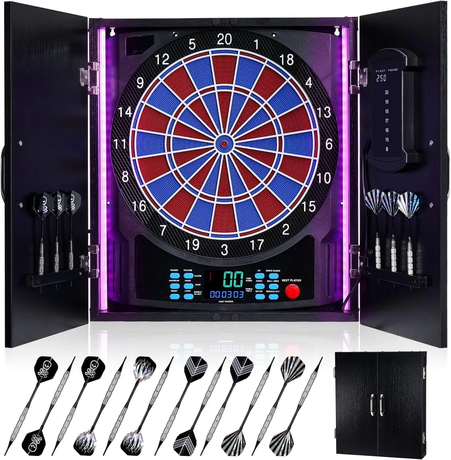 Электронная дартс-доска, элект – обзор и цена Electronic Dartboard Cabinet