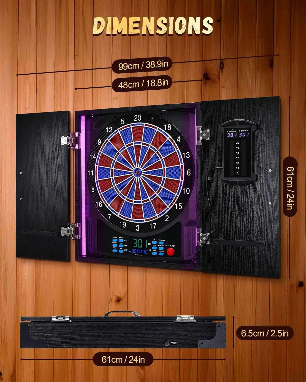 Электронная дартс-доска, элект – обзор и цена Electronic Dartboard Cabinet