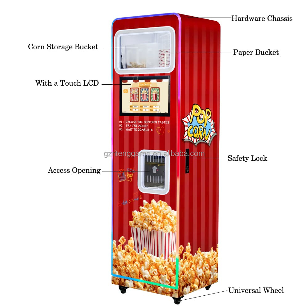 Профессиональный коммерческий  – обзор и цена Popcorn Vending Machine