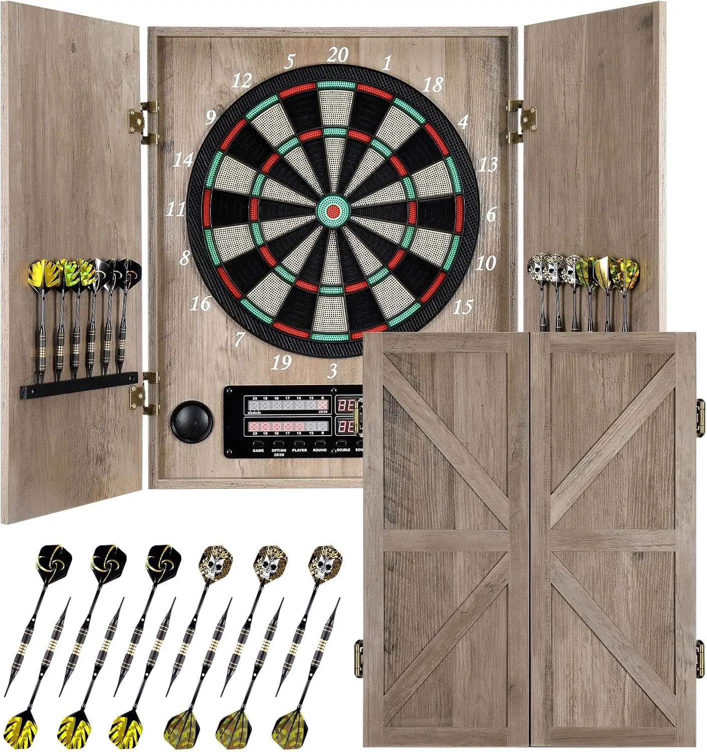 Электронная дартс-доска, декор – обзор и цена Electronic Dartboard Cabinet